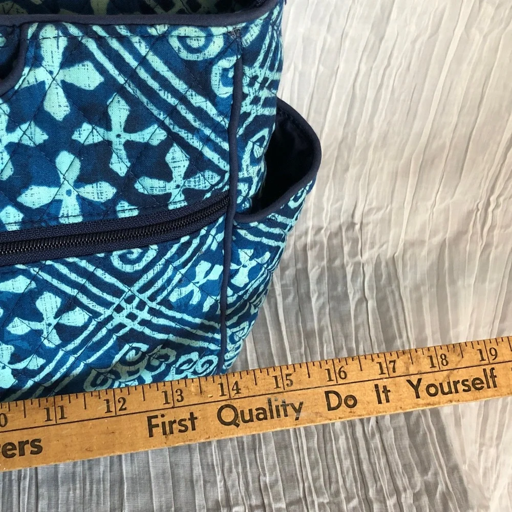 VERA BRADLEY Cuban Tiles large crossbody bag tote purse w/ adjustable strap